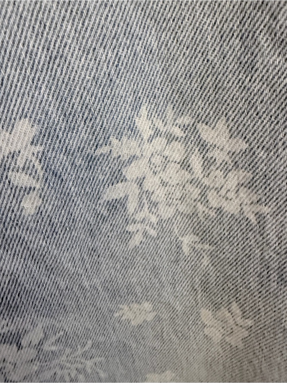 Altar’d State NWT Floral Print Cropped Wide Leg Jeans Light Wash Boho Size 27 - Picture 3 of 9
